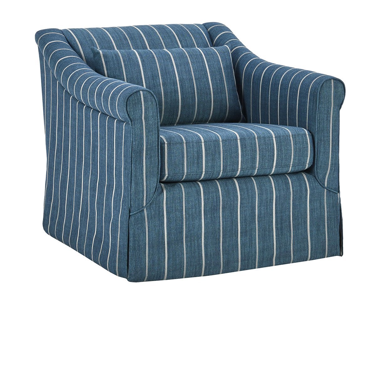 Lana Swivel Chair - Navy Blue