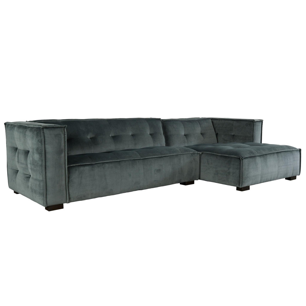 Element Upholstered Sectional w RAF Chaise - Smoke