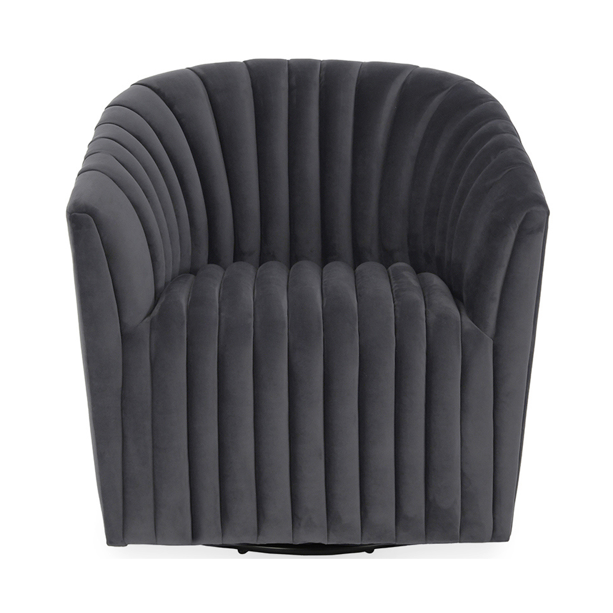 Arline Gray Upholstered Swivel Chair