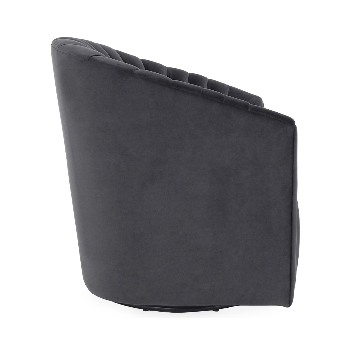 Arline Gray Upholstered Swivel Chair