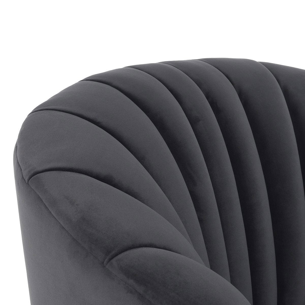 Arline Gray Upholstered Swivel Chair