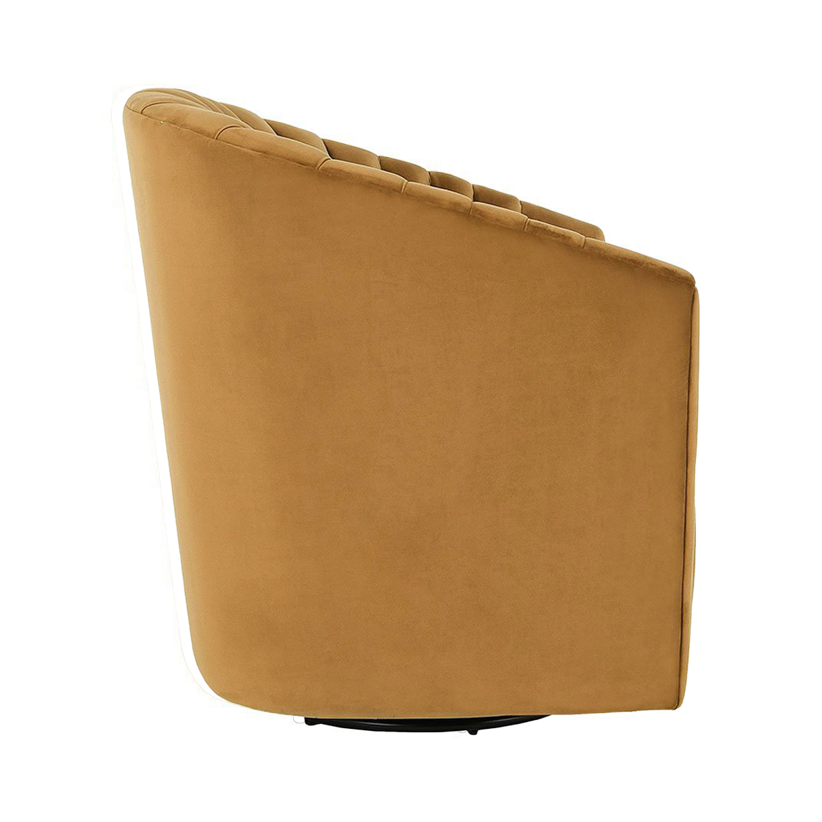 Arline Upholstered Swivel Chair - Bronze