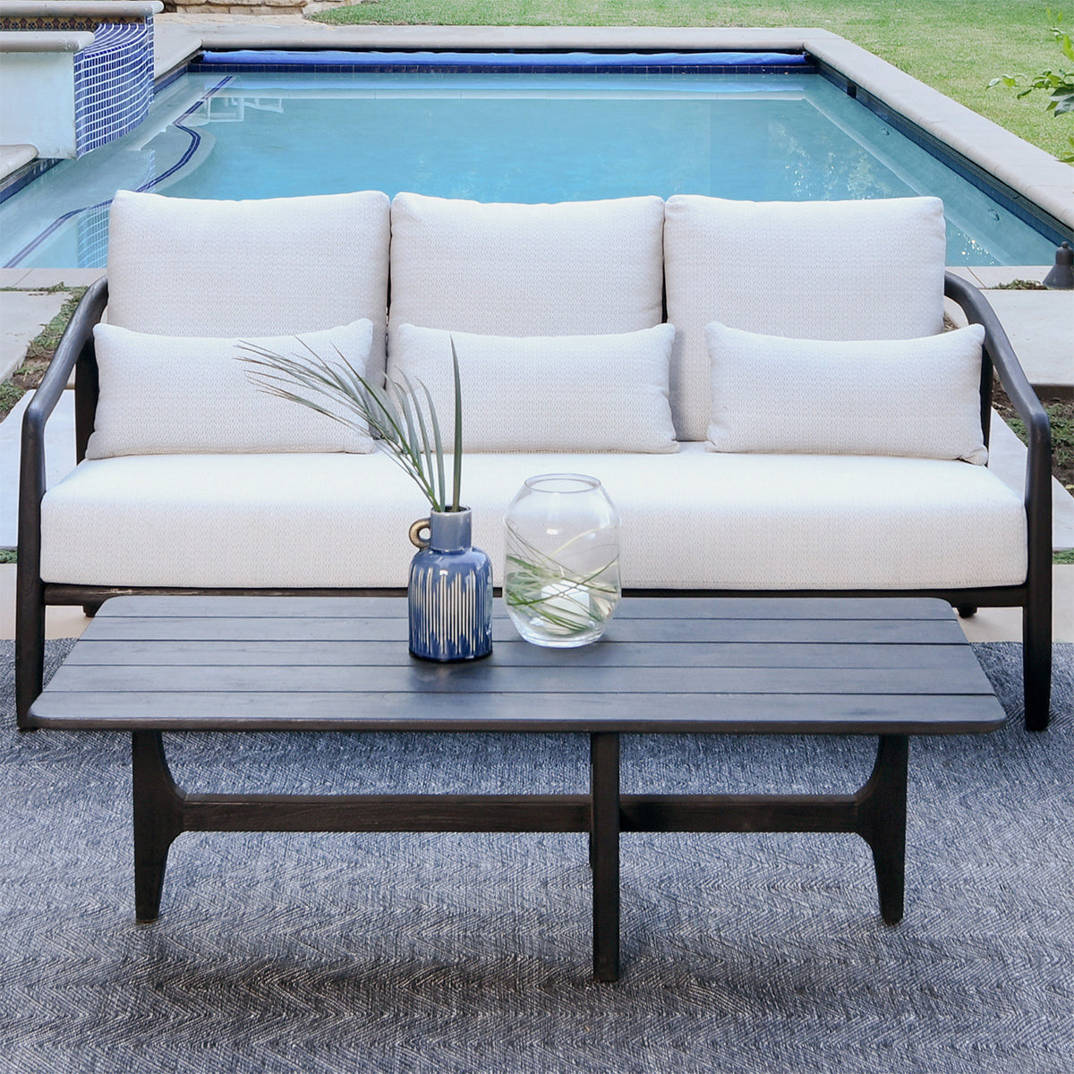 Aria Outdoor Sofa - Black
