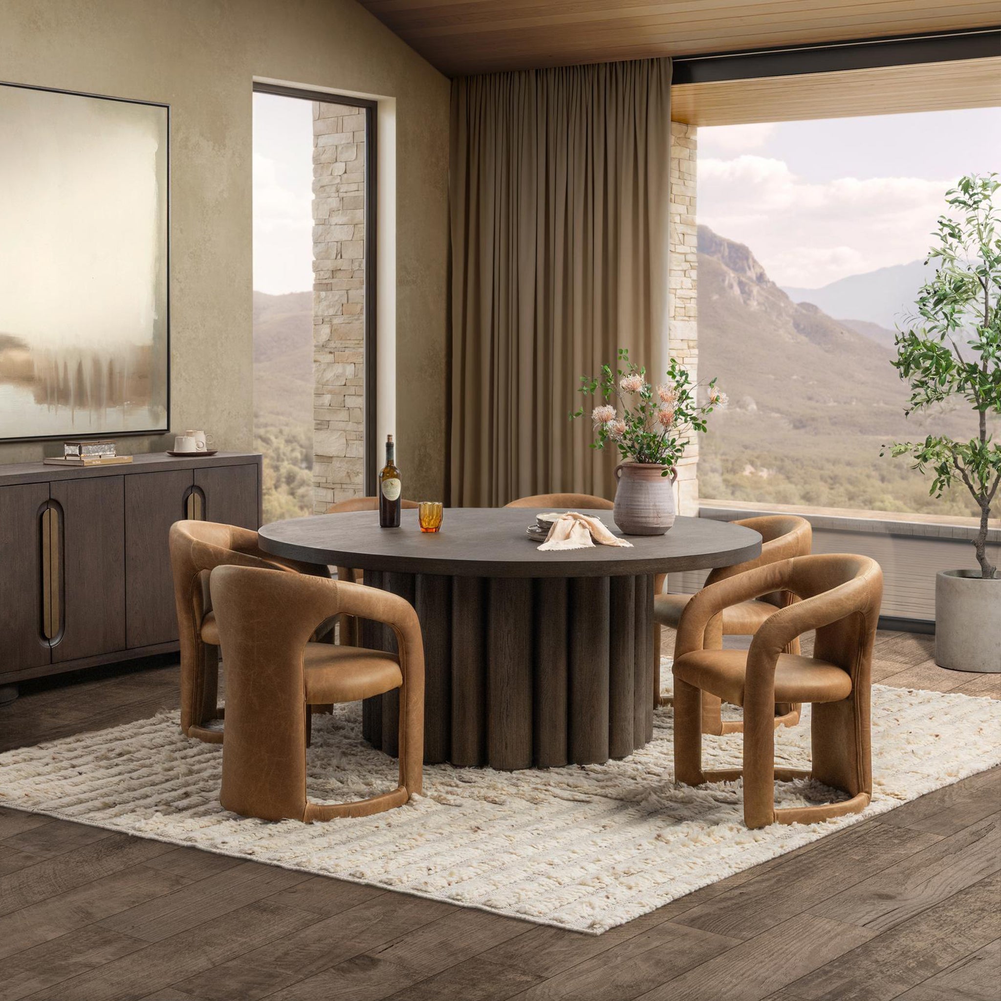 Archie Dining Chair - Maple Brown