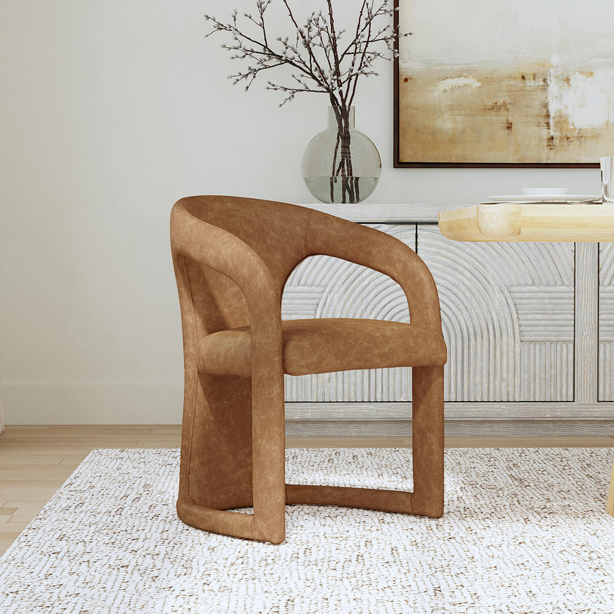 Archie Leather Dining Chair - 53051546