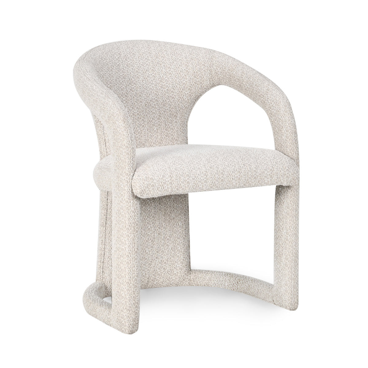 Archie Cream Upholstered Barrel Back Dining Chair