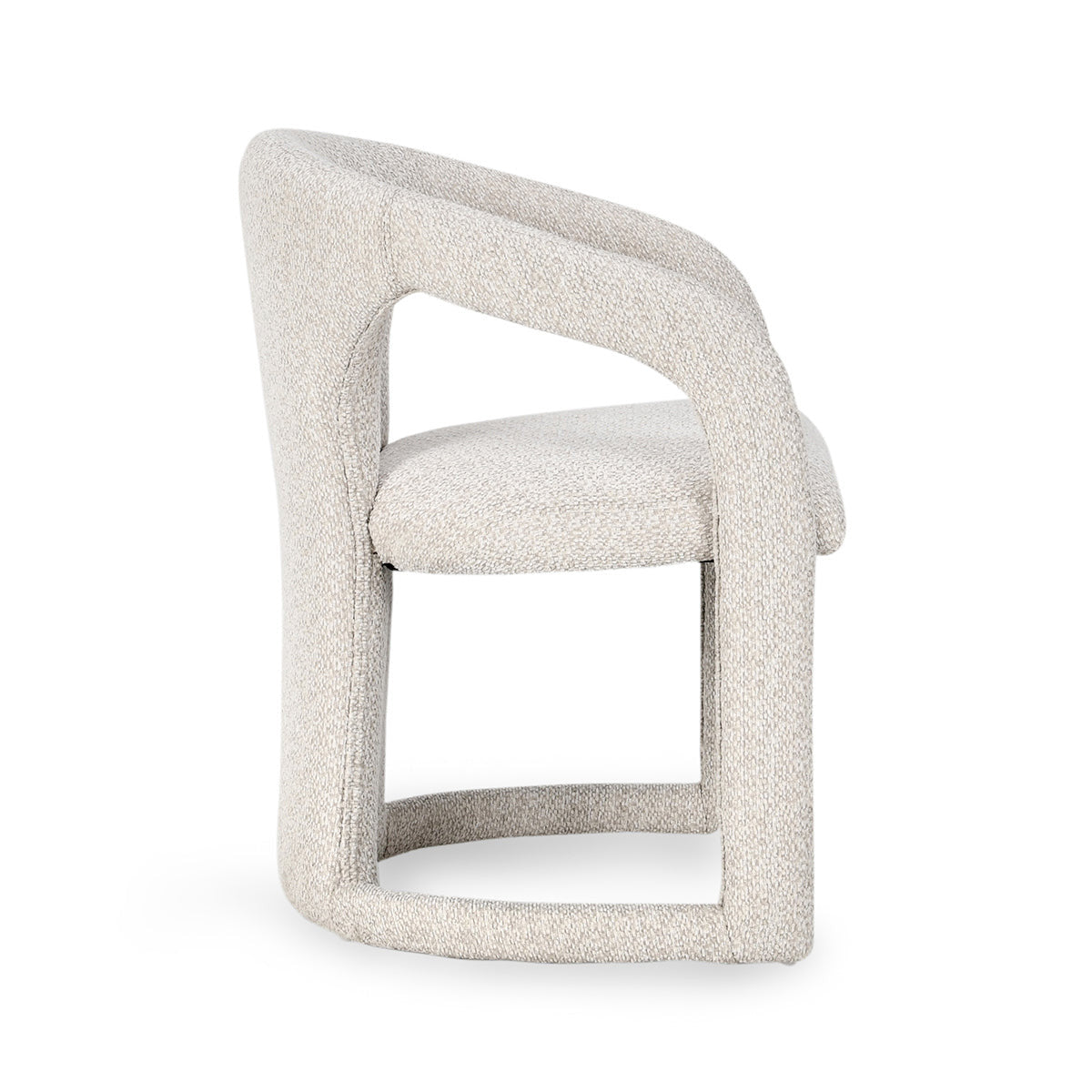 Archie Cream Upholstered Barrel Back Dining Chair