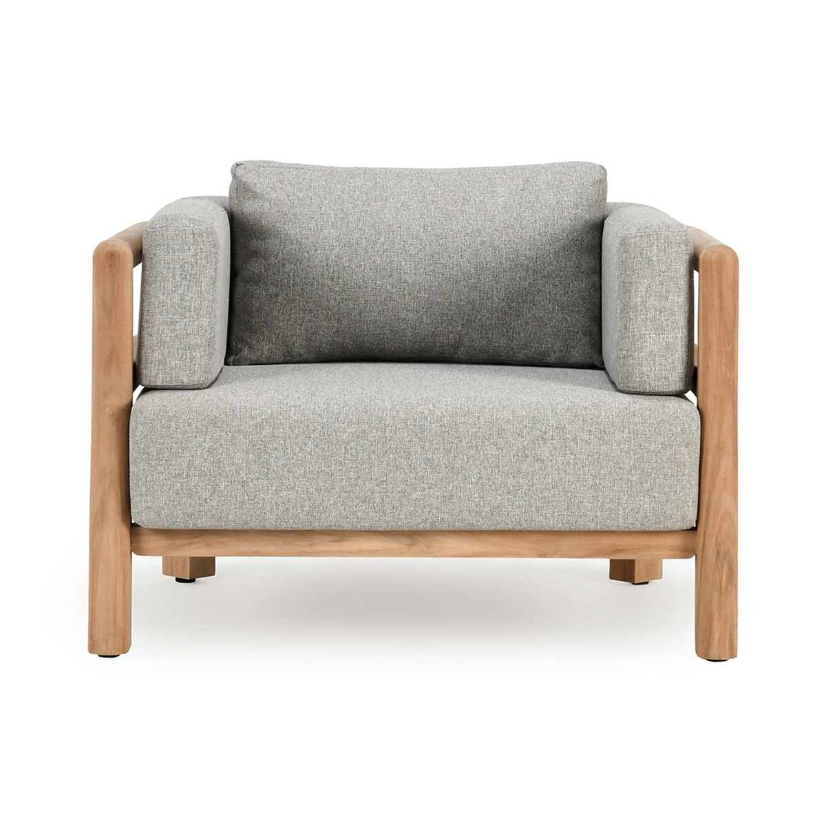 Aston Outdoor Accent Chair - Natural/Gray