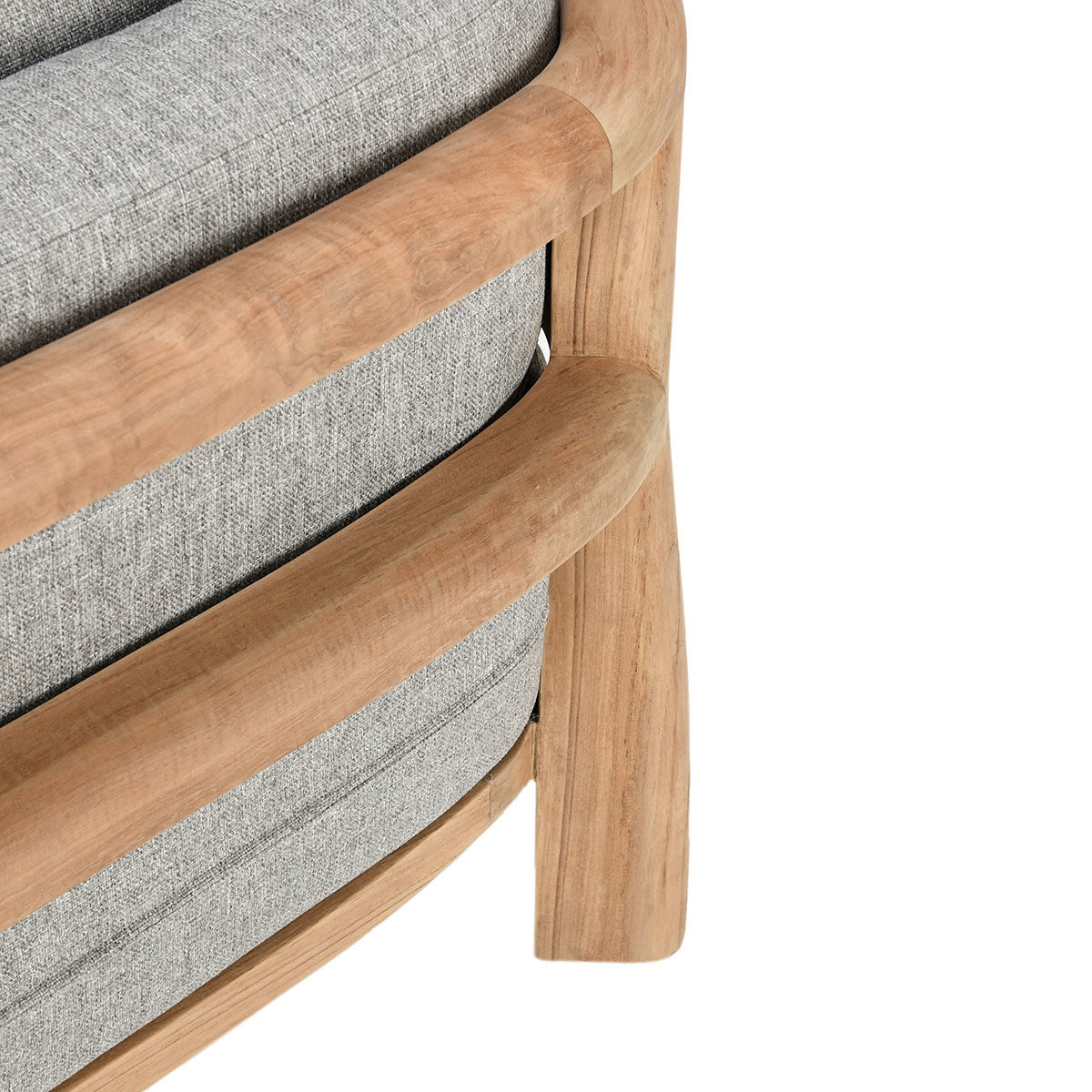 Aston Outdoor Accent Chair - Natural/Gray