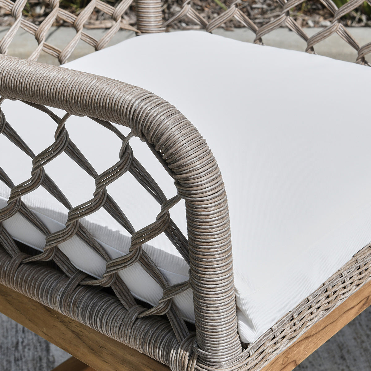 Paulo Outdoor Counter Stool - Gray