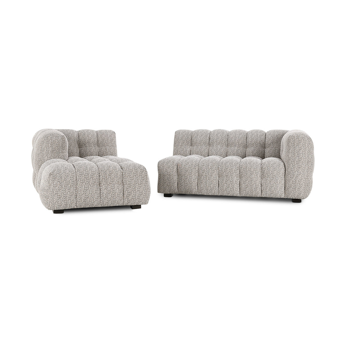 Walter 2 Piece Sectional - Heathered Gray