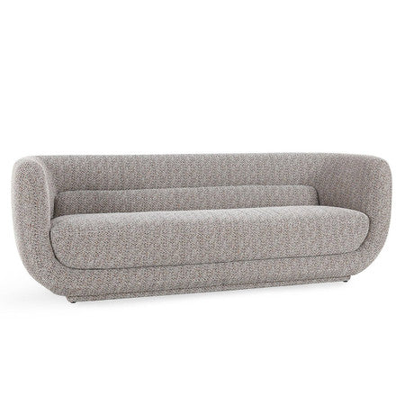 Nico Brick Gray Upholstered Sofa 93"