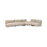 Livia Outdoor 3 Piece Sectional - Taupe