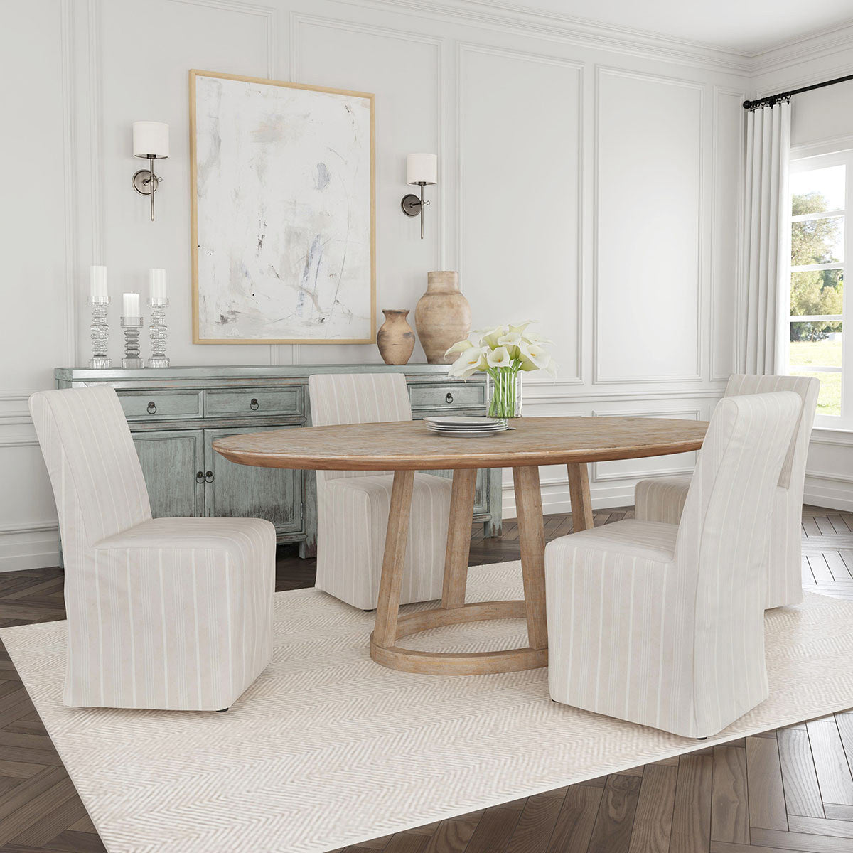 Amaya Dining Chair Set of 2 - Beige