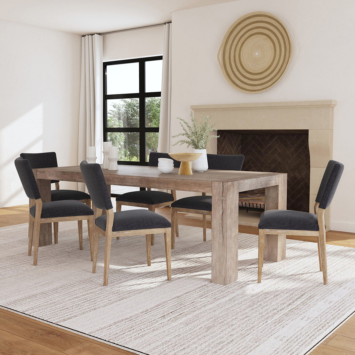 Phillip Dining Chair Set of 2 - Gray