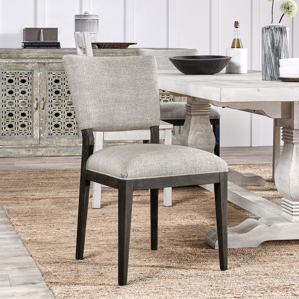 Phillip Upholstered Dining Chair Set of 2 - Sand