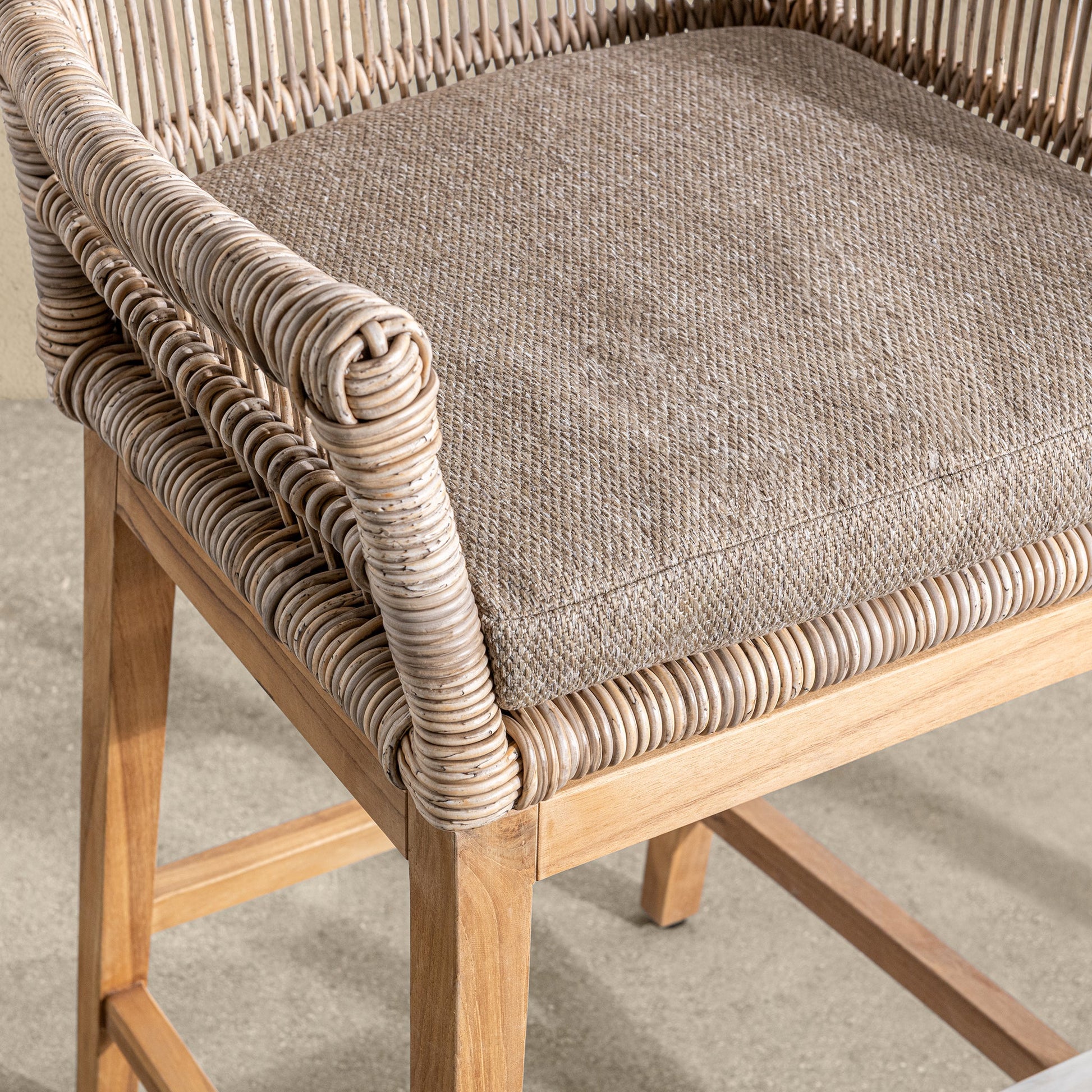 Valerie Outdoor Counter Stool - Natural