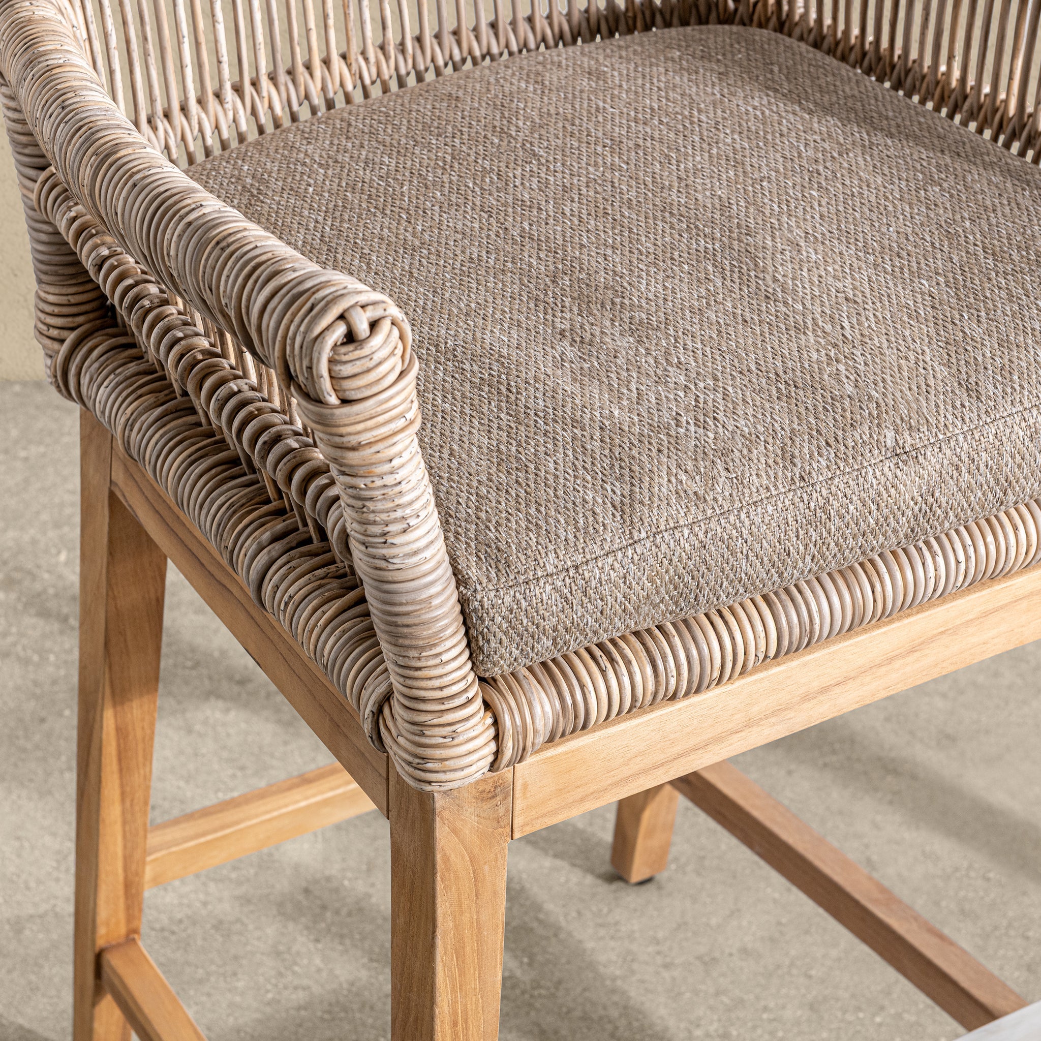 Valerie Outdoor Counter Stool - Natural