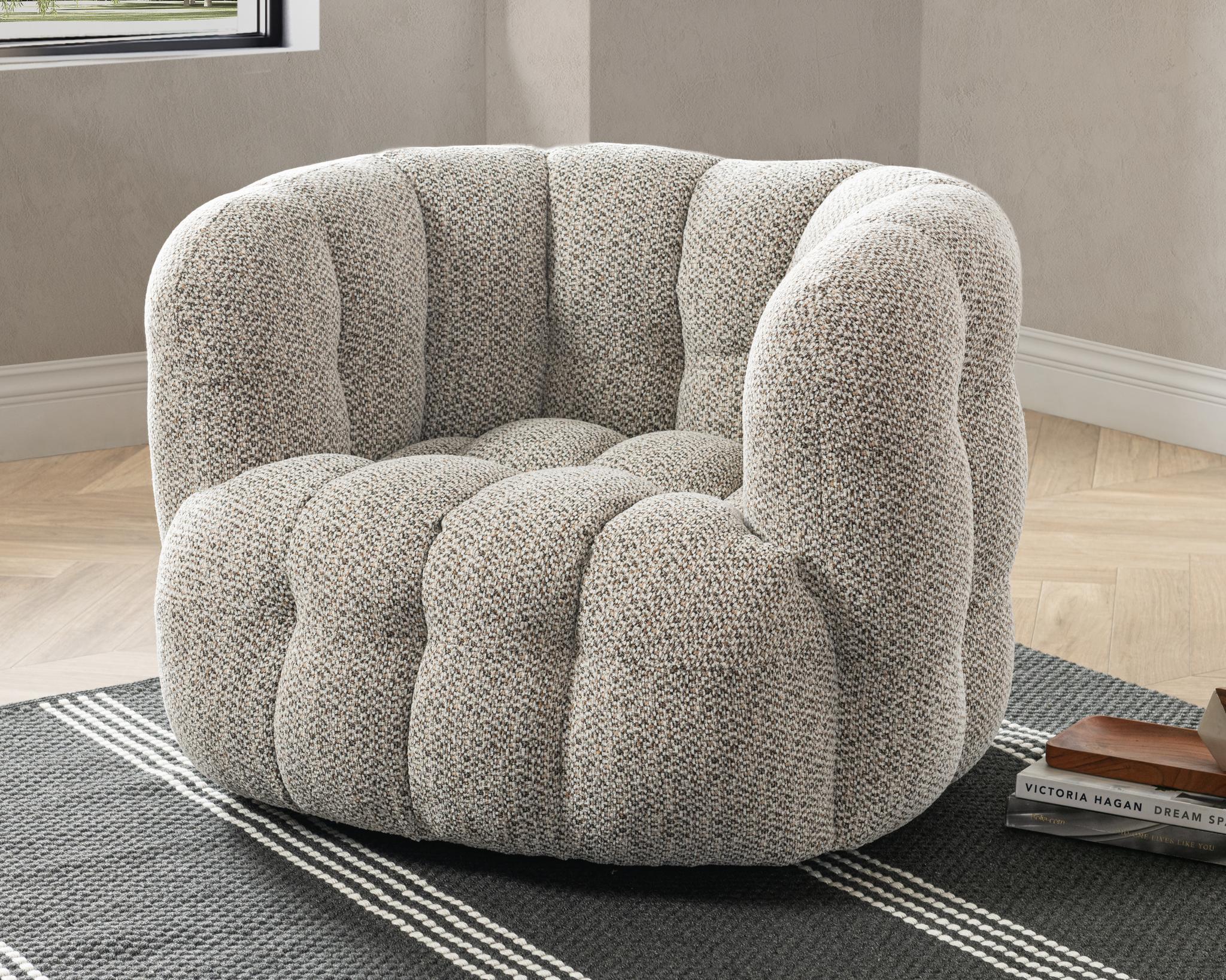 Walter Swivel Chair - Heathered Gray