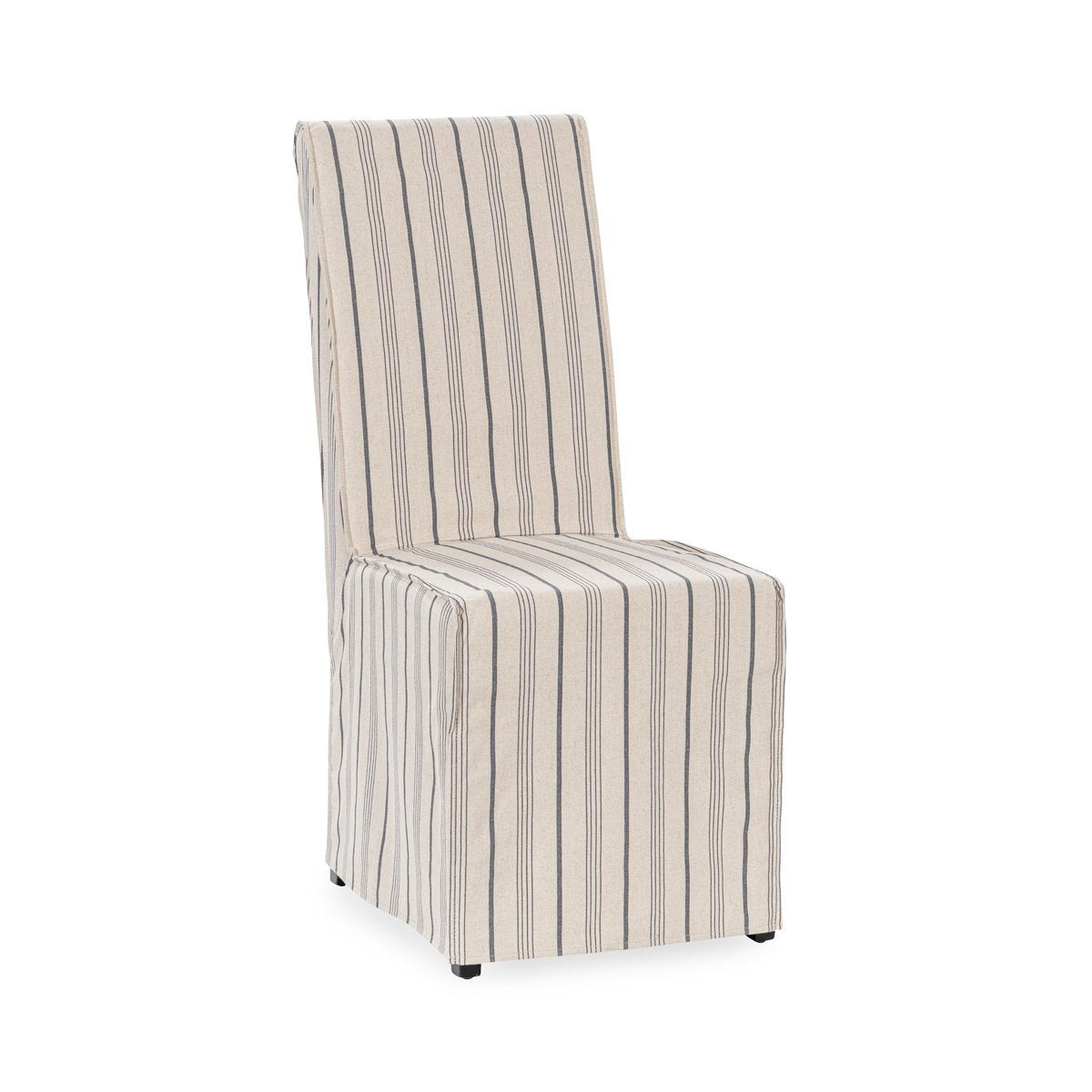 Arianna Upholstered Dining Chair Set of 2 - Navy Stripe