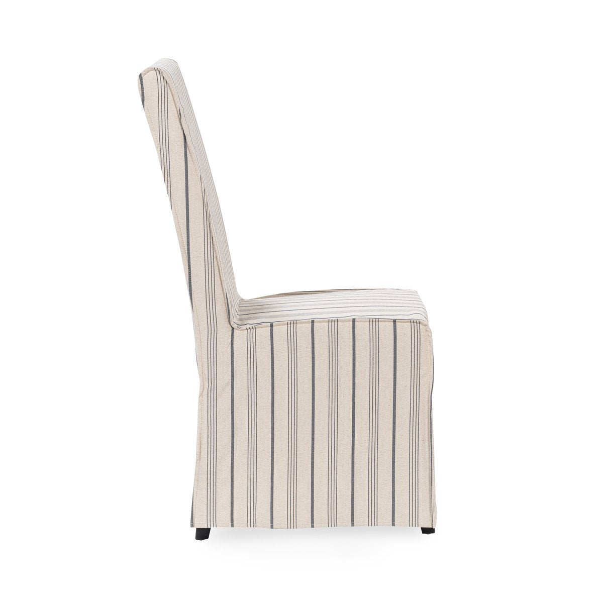 Arianna Upholstered Dining Chair Set of 2 - Navy Stripe
