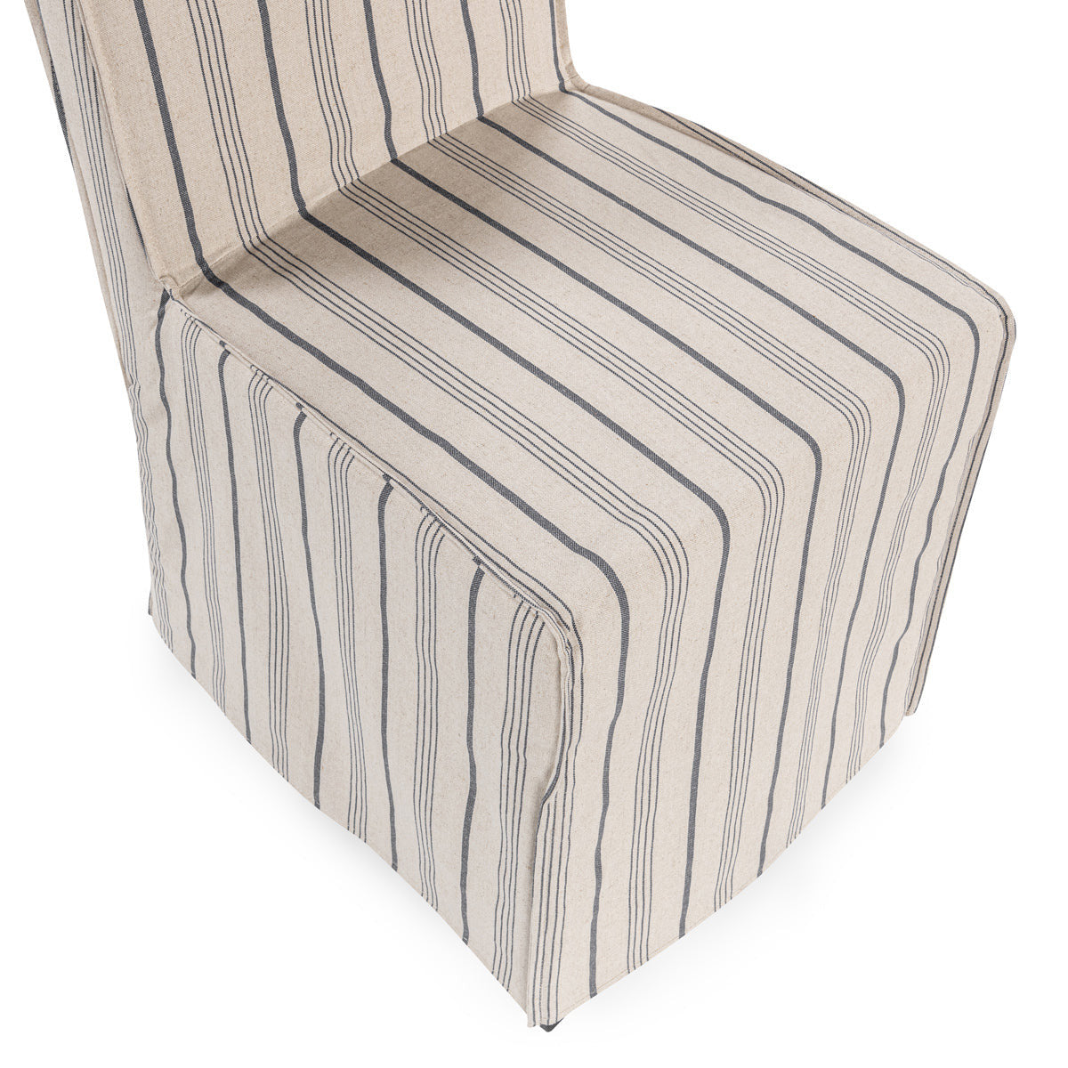 Arianna Upholstered Dining Chair Set of 2 - Navy Stripe