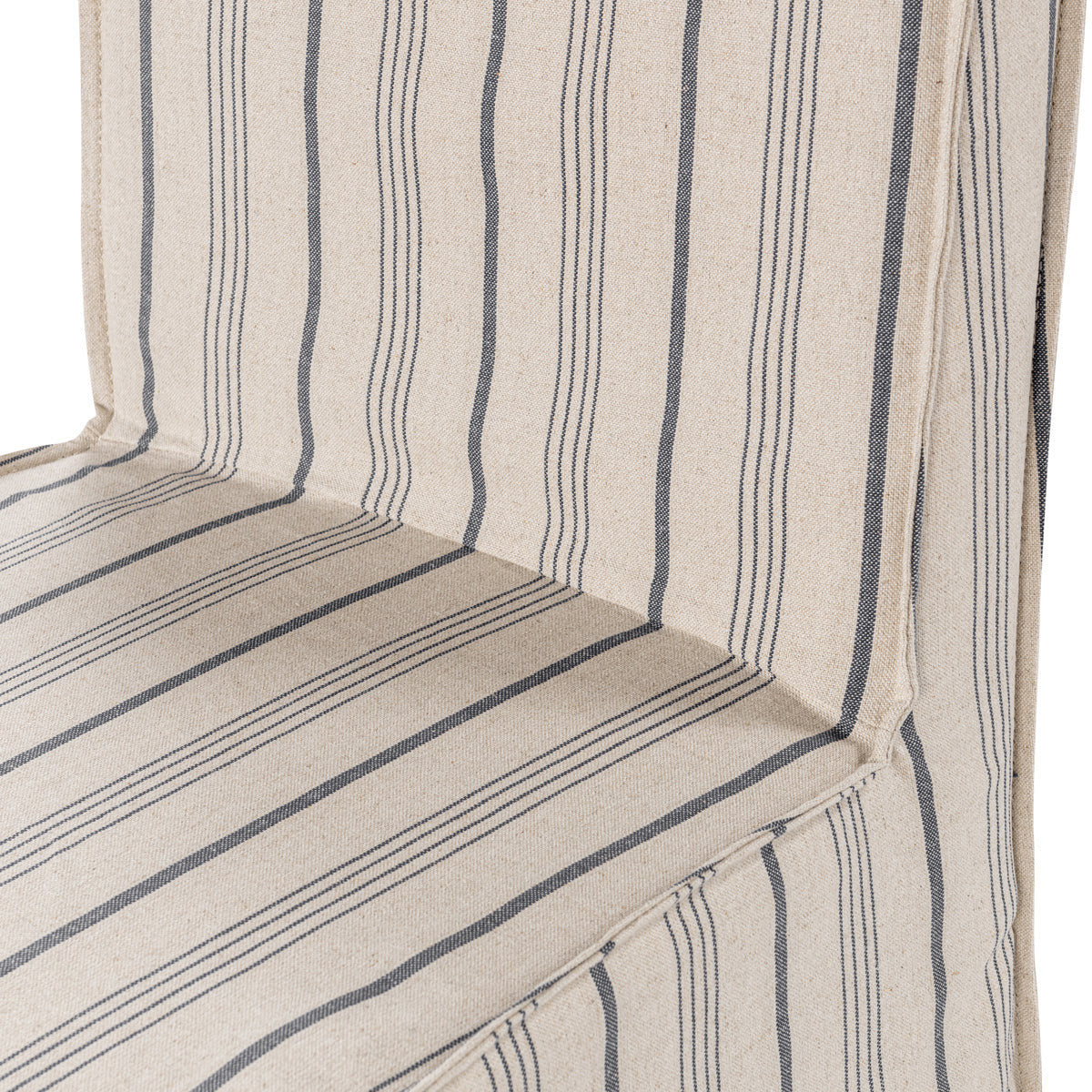 Arianna Upholstered Dining Chair Set of 2 - Navy Stripe