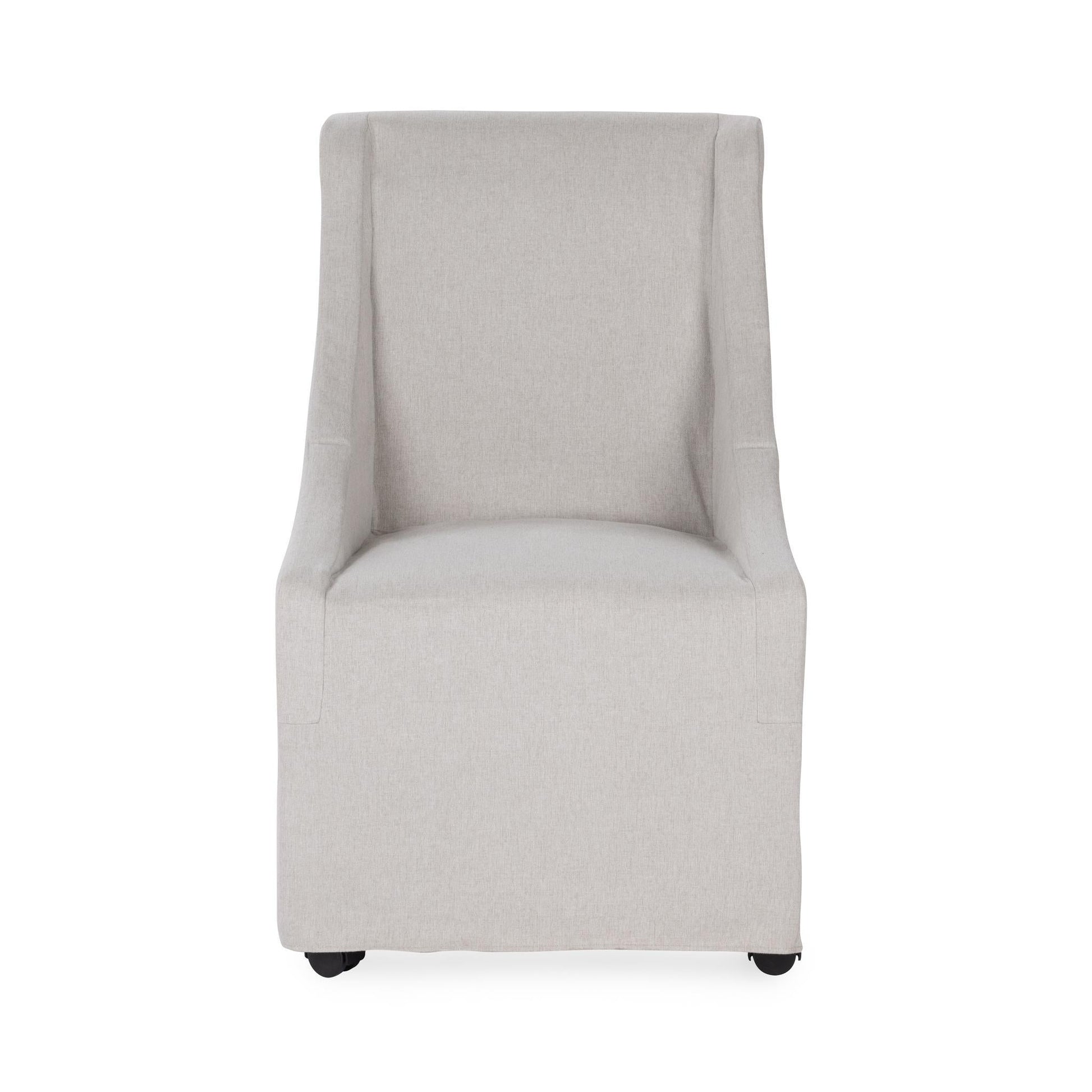 Warwick Dining Chair with Casters - Sandy Tan