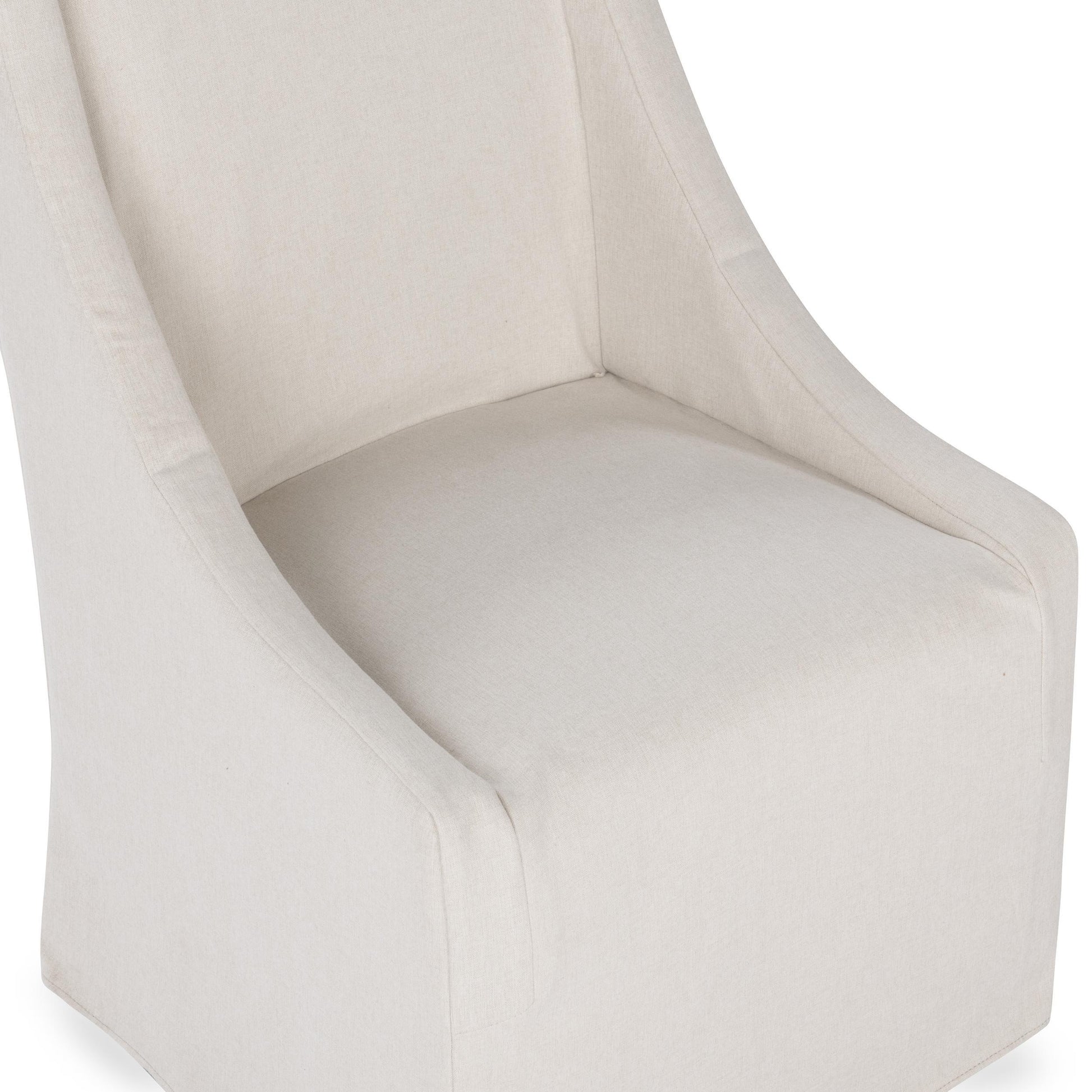 Warwick Dining Chair with Casters - Beige