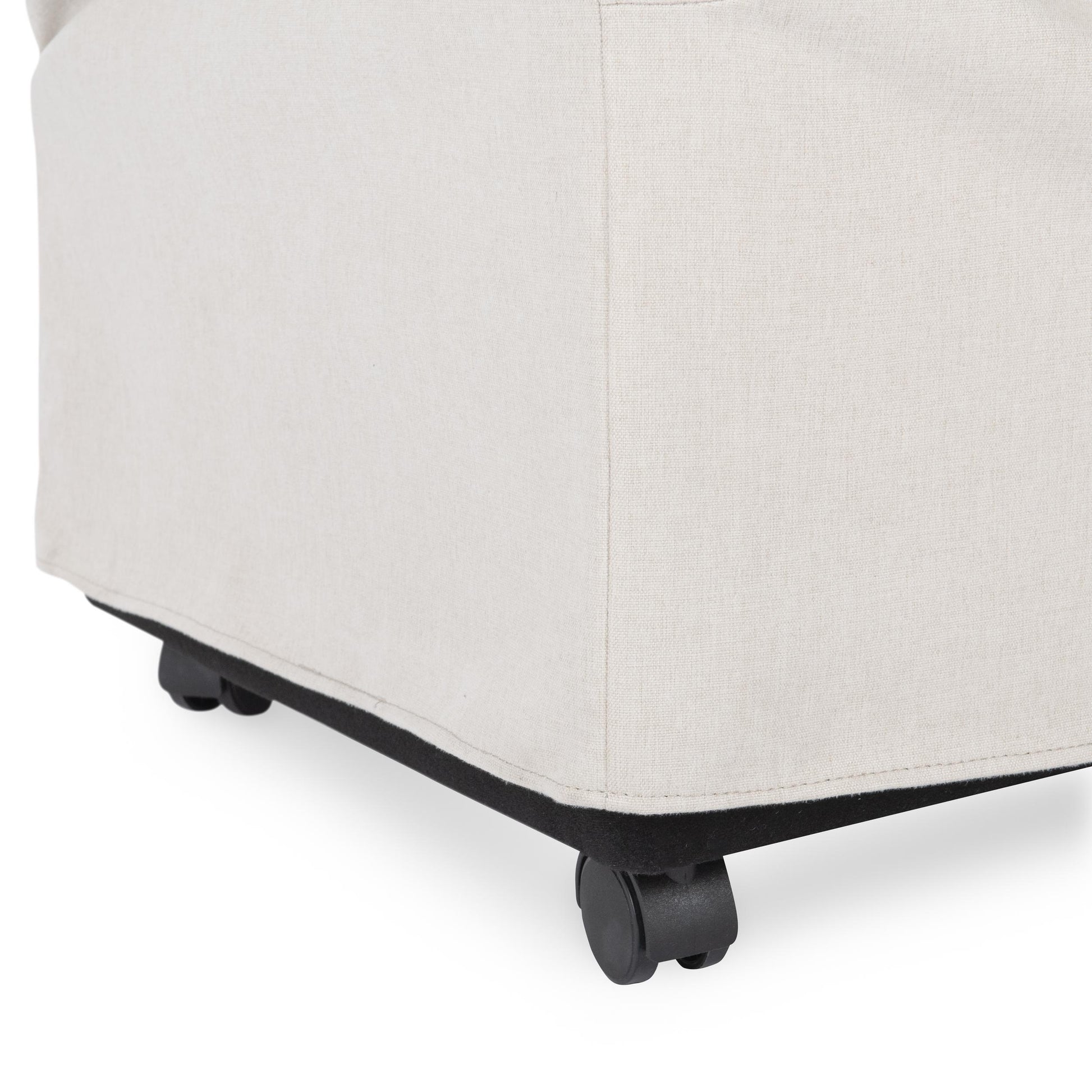 Warwick Dining Chair with Casters - Beige