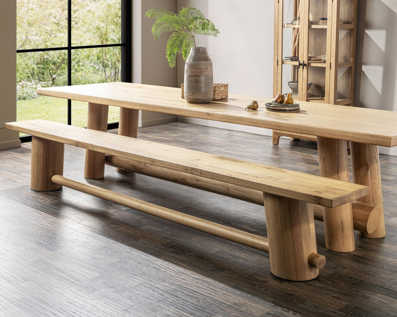 Foundation Solid Wood Counter Bench