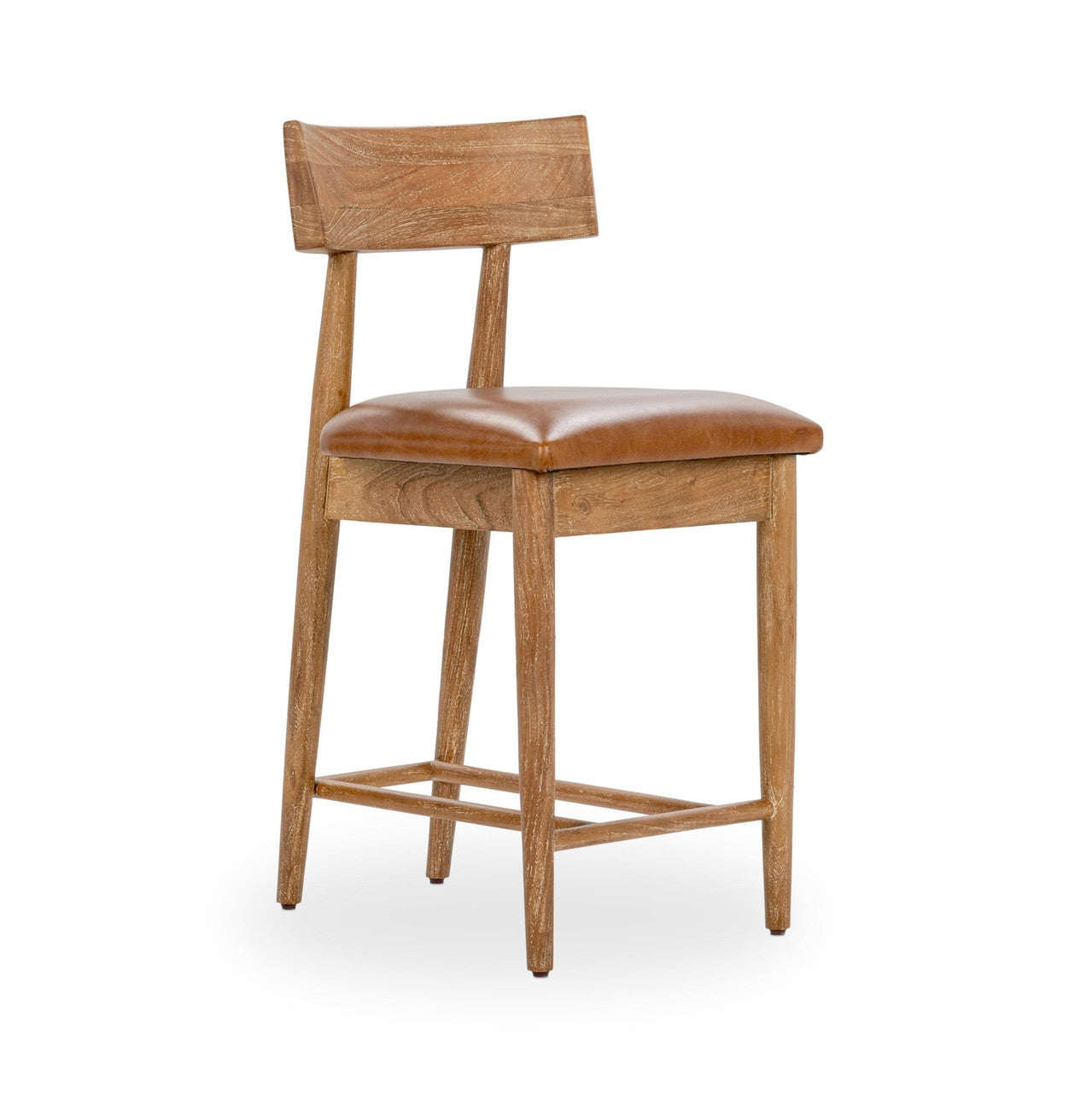Alvaro Leather Counter Stool