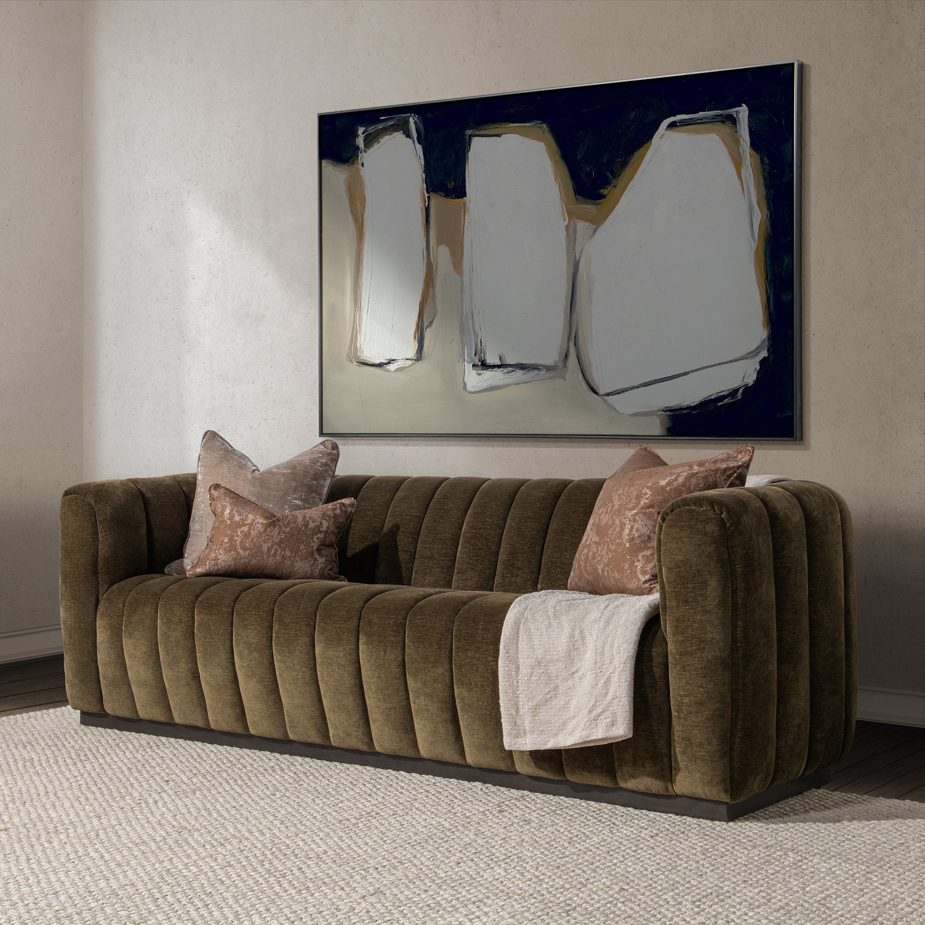 Vanty Sofa - Olive Green
