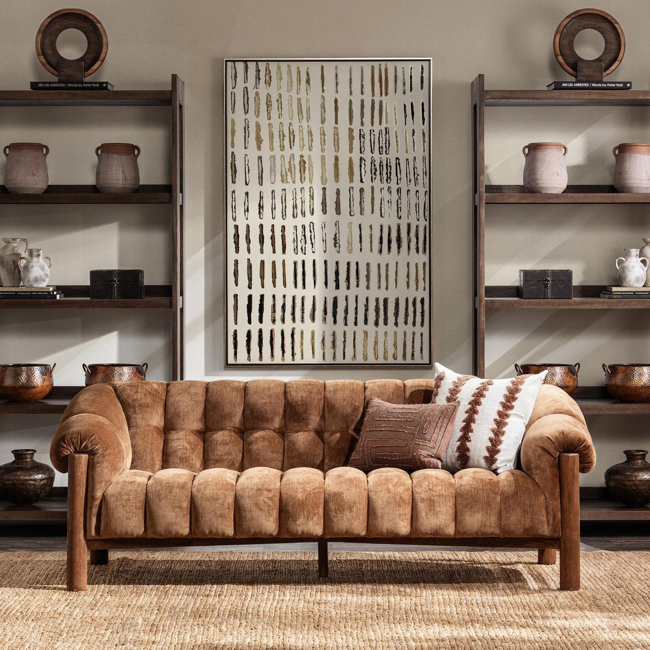Sansa Oak Wood Sofa