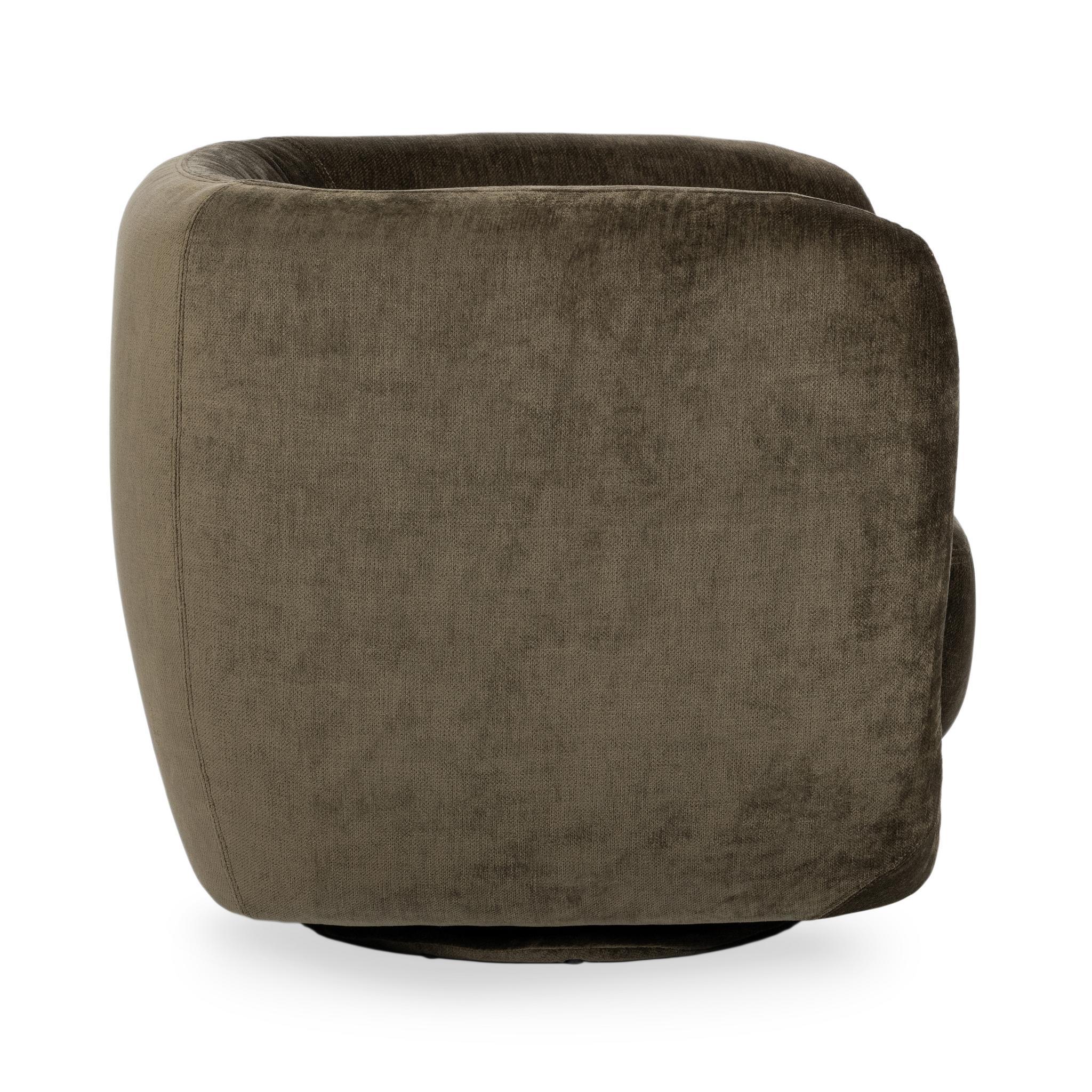 Nico Swivel Chair - Olive Green