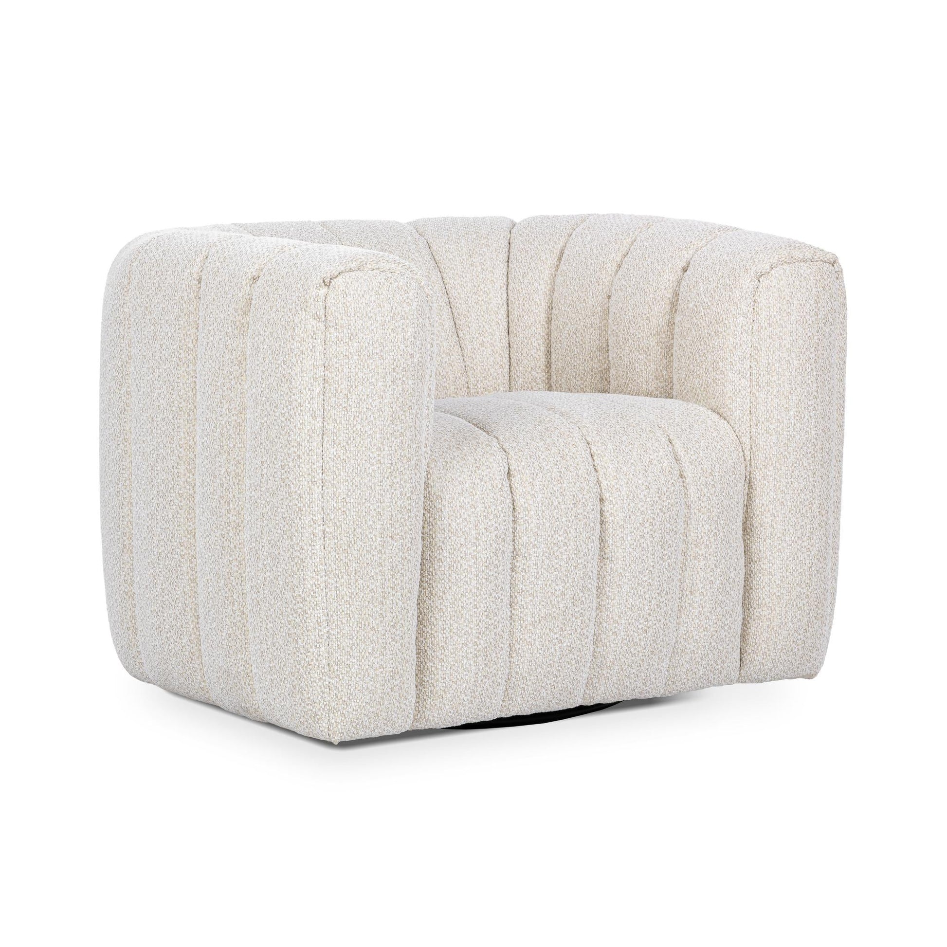 Lexa Swivel Chair - Cream