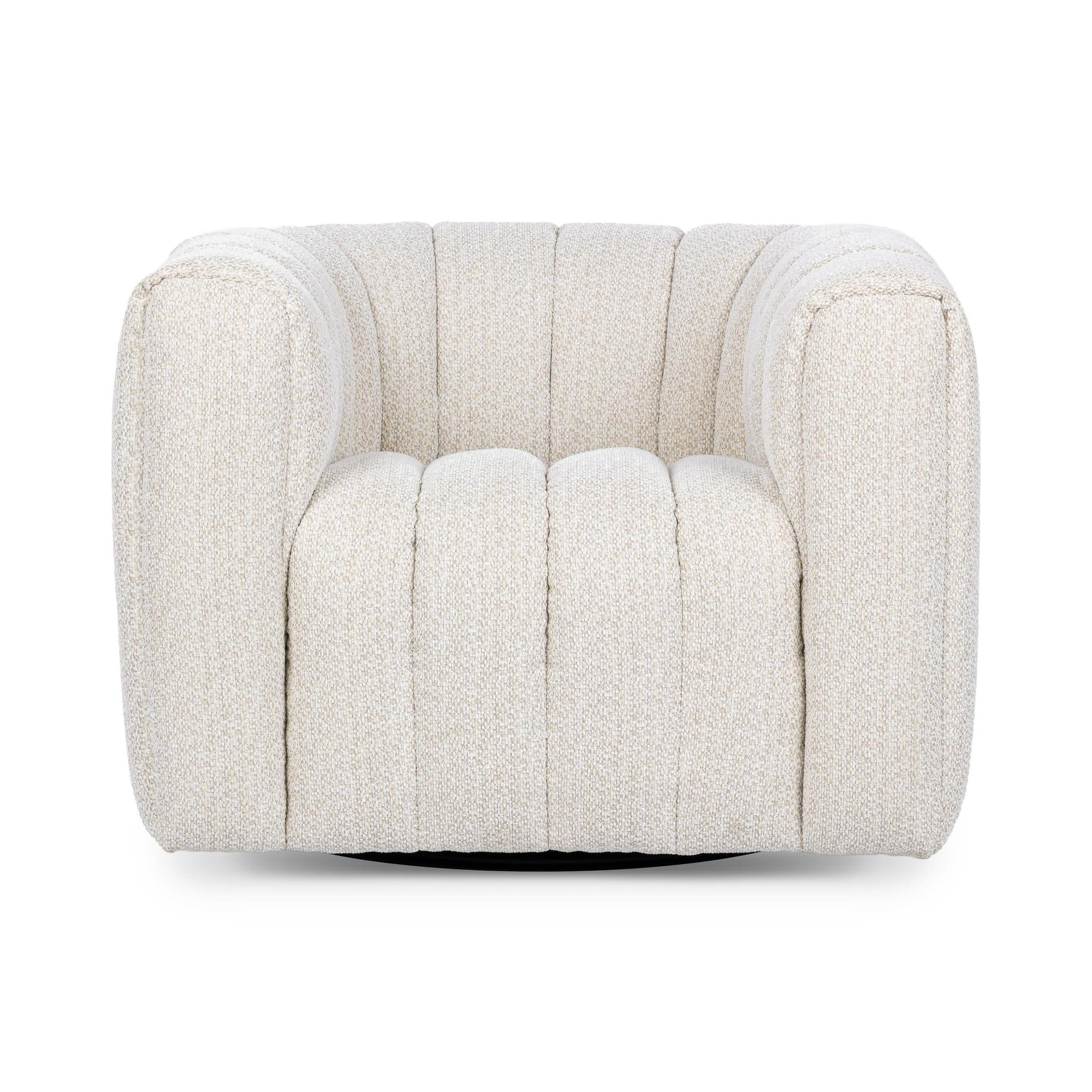 Lexa Swivel Chair - Cream