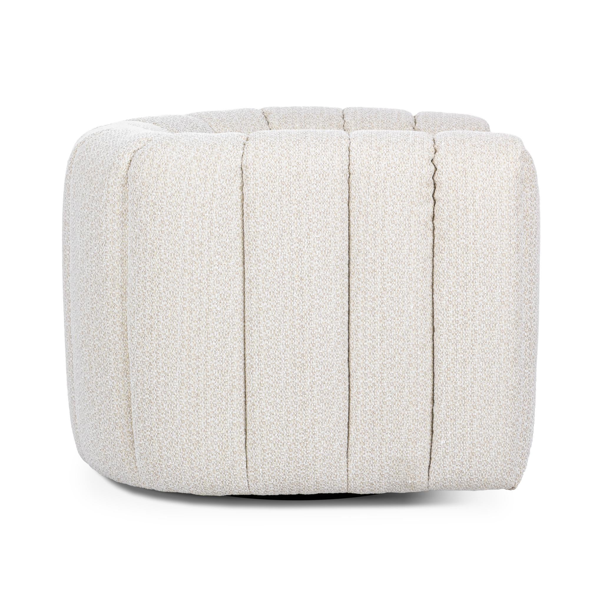 Lexa Swivel Chair - Cream