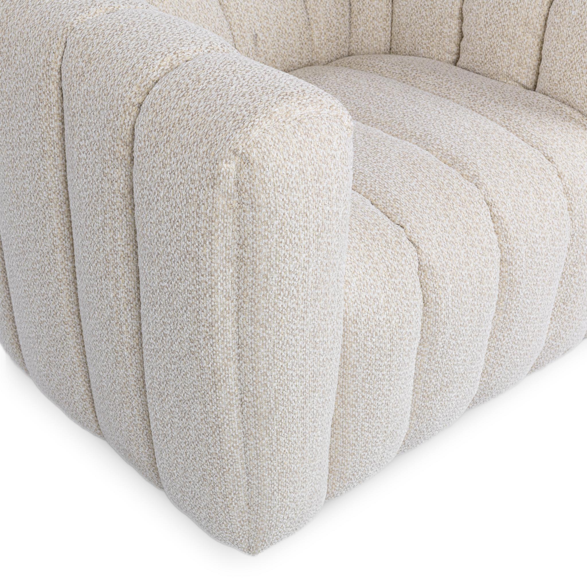 Lexa Swivel Chair - Cream