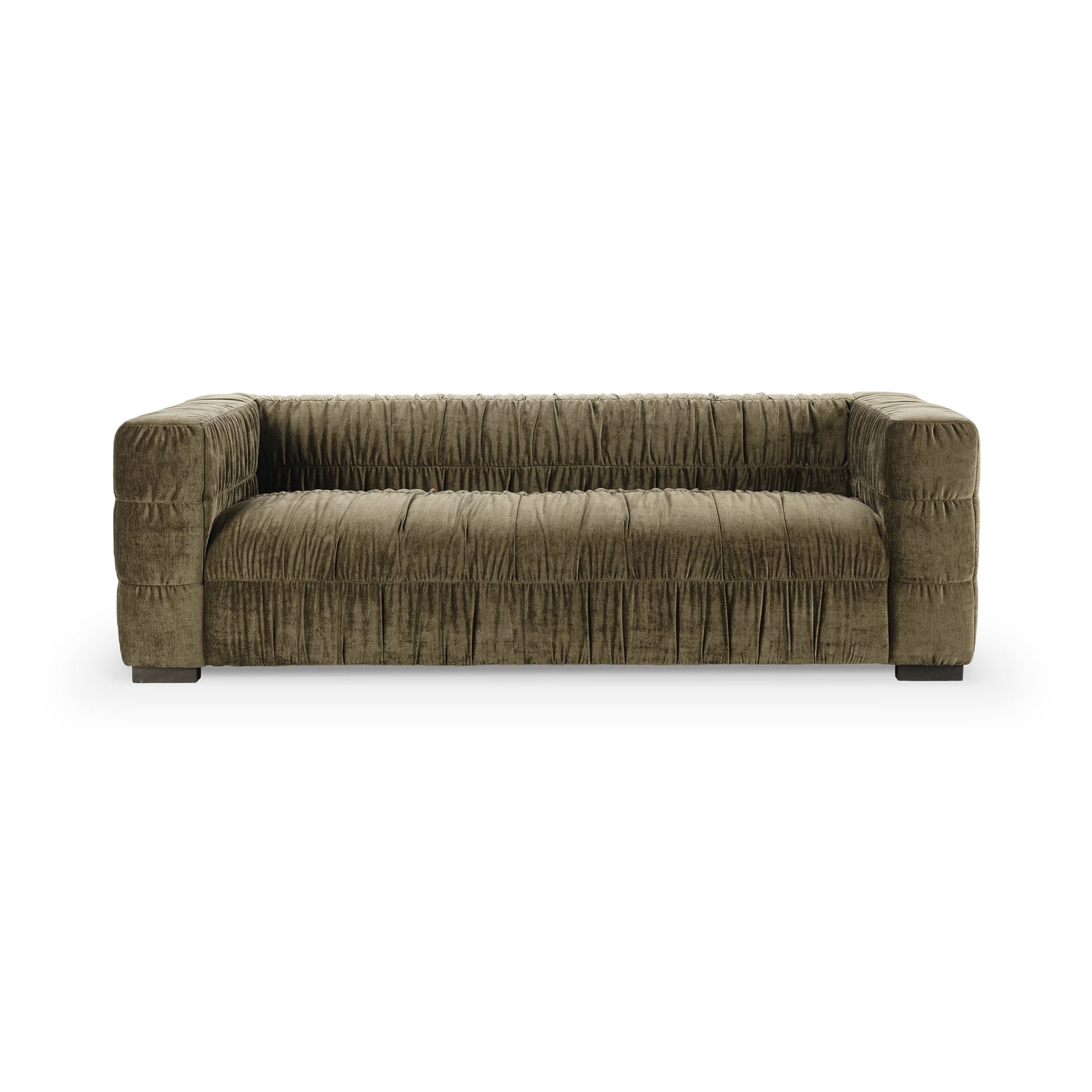 Afeela Upholstered Sofa - Olive Green