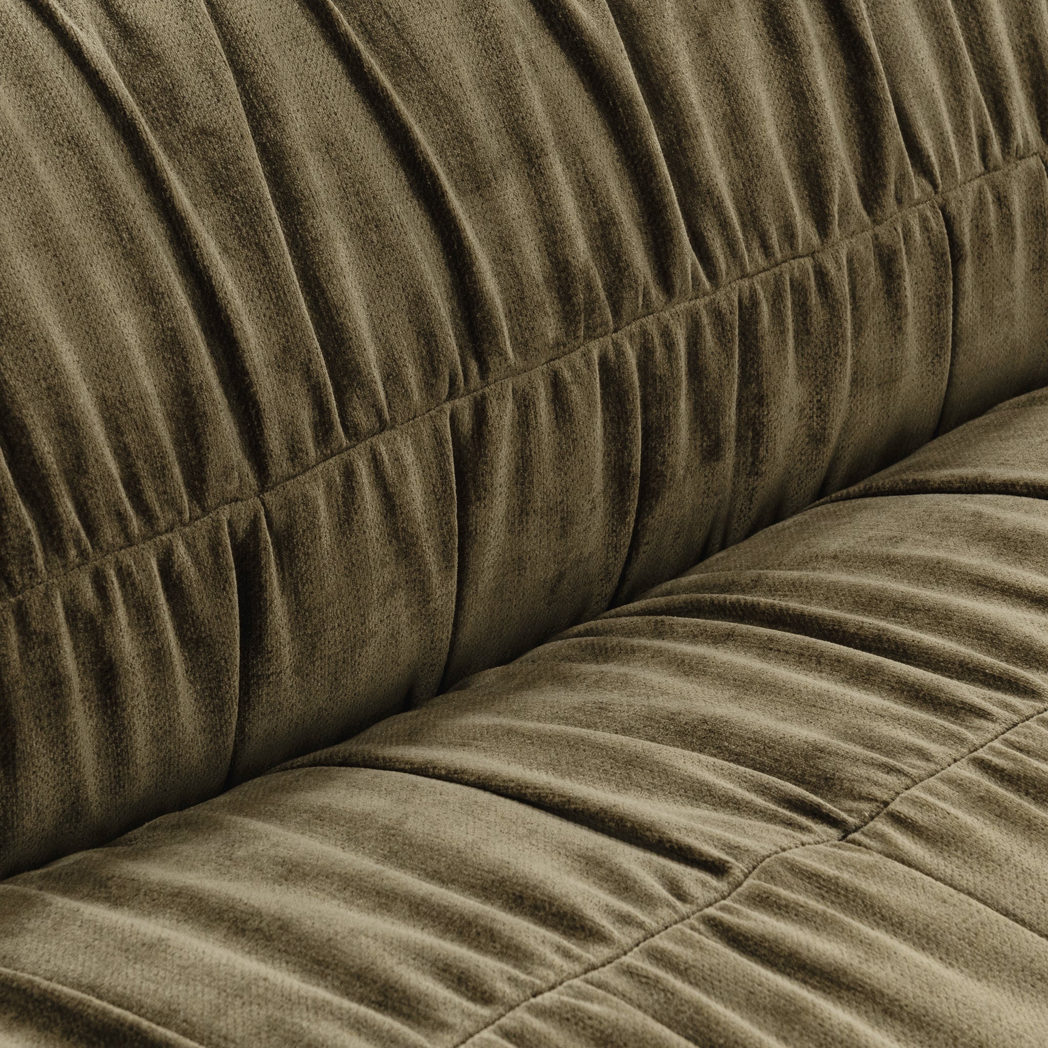Afeela Upholstered Sofa - Olive Green