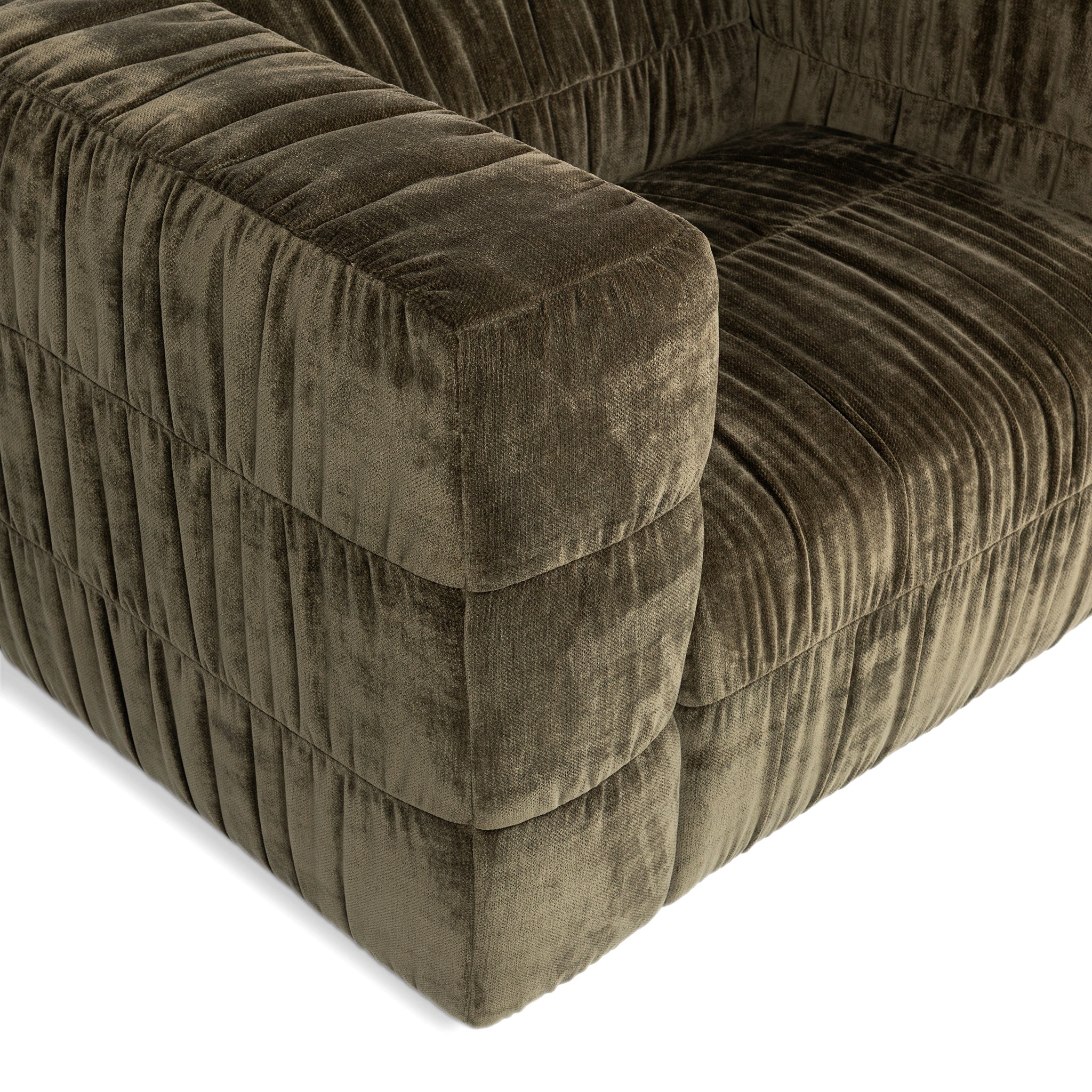 Afeela Swivel Chair - Olive Green