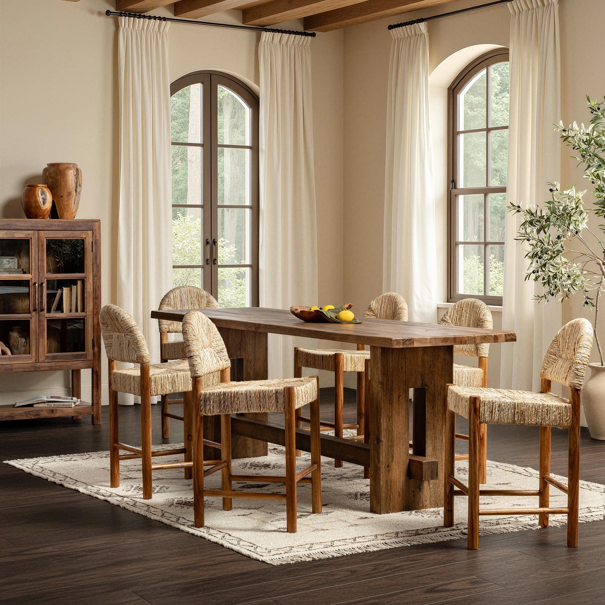 Elissa Counter Stool - Natural Reef
