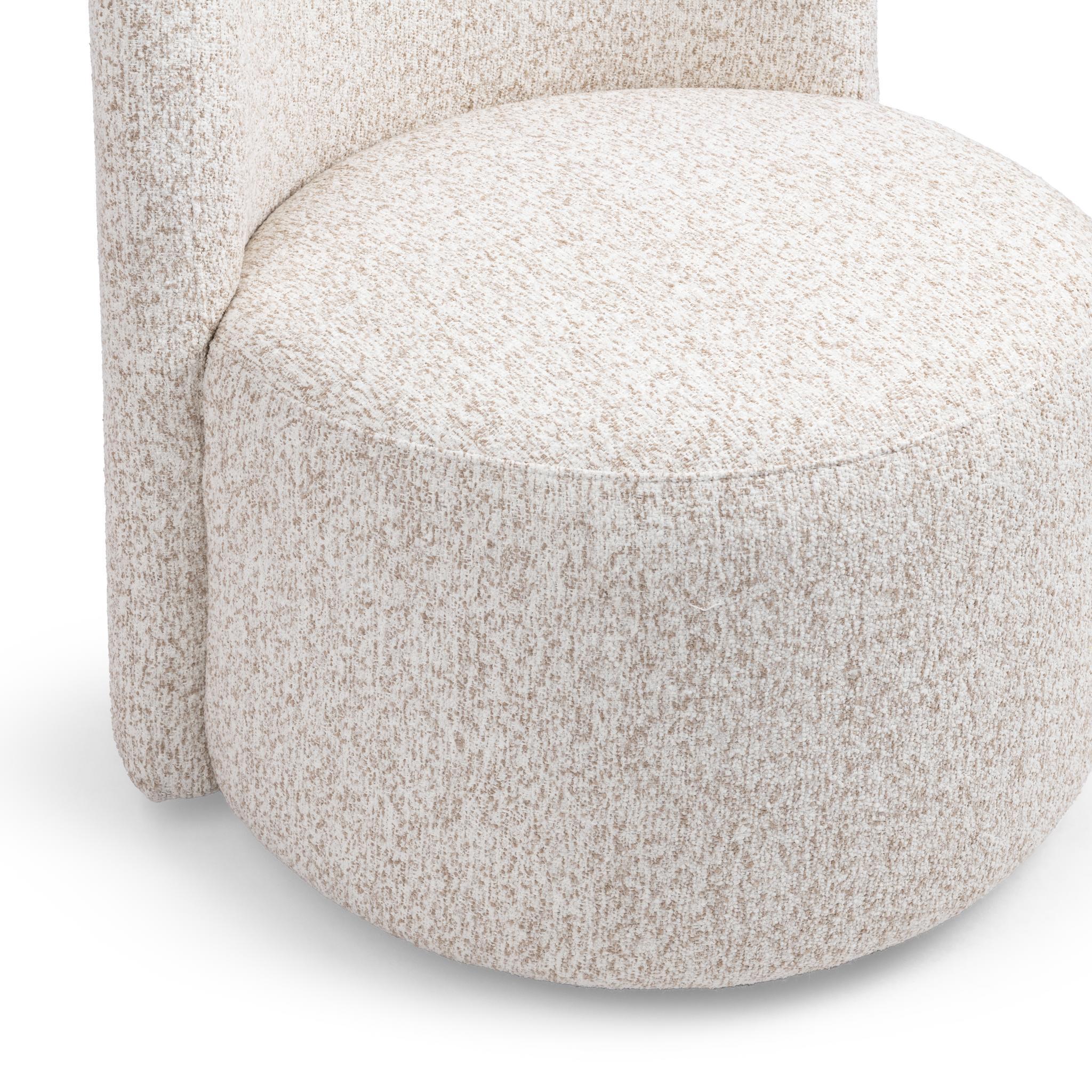 Solano Outdoor Swivel Dining Chair - Hushed Oat