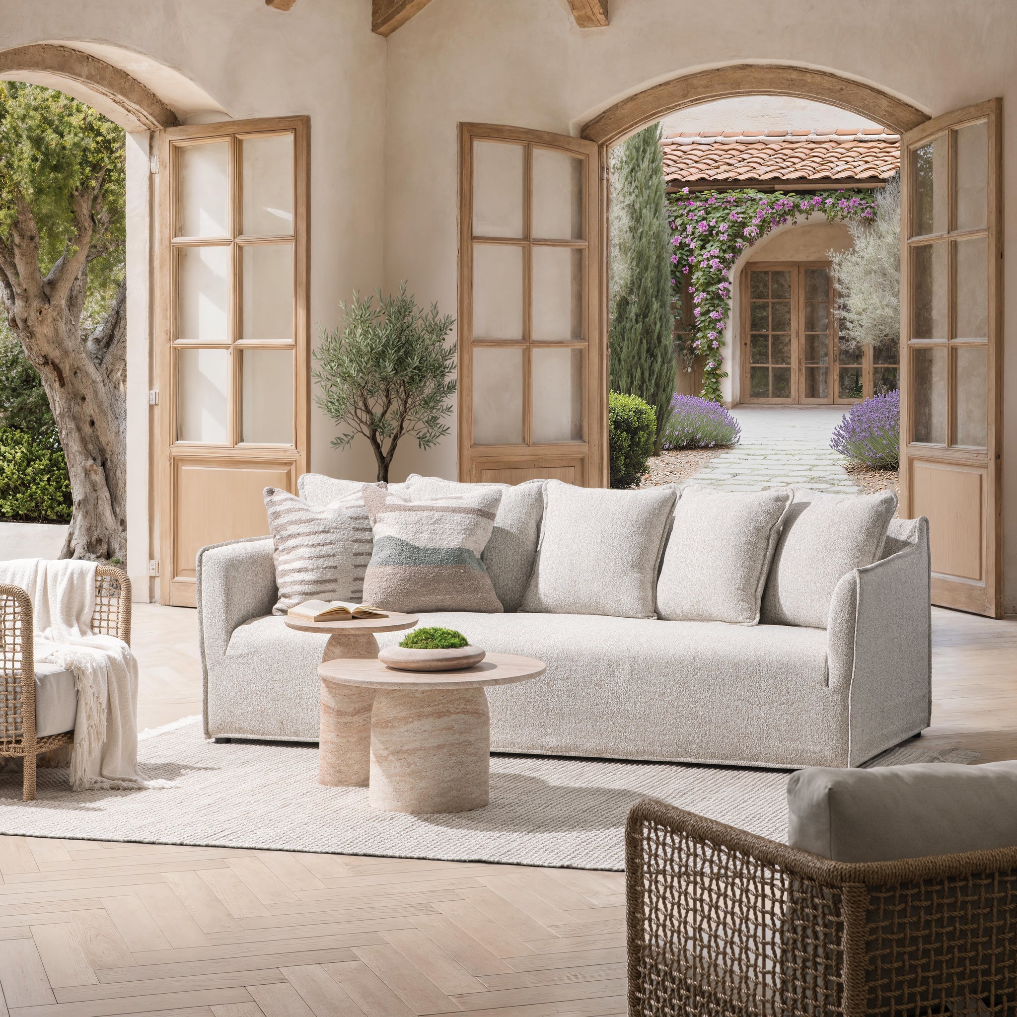Aruba Outdoor Sofa - Clouded Cream
