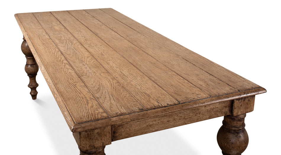 Oak Dining Table by Sarreid Ltd - view 5