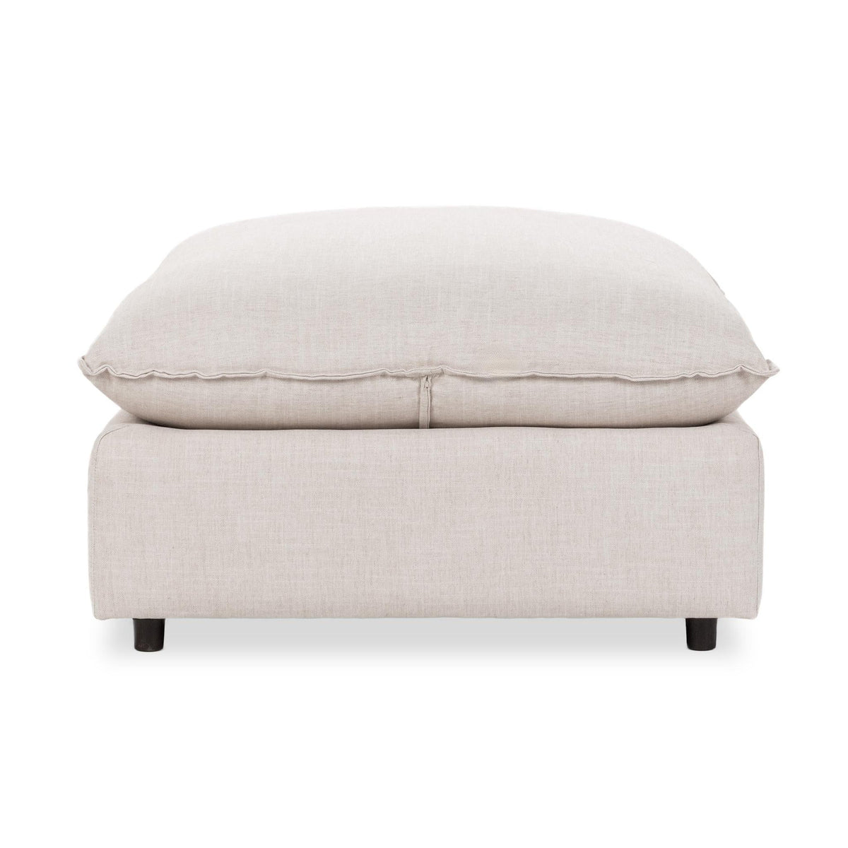 Caplan Ottoman - Flax / Polyester - Classic Home 5308850DFL