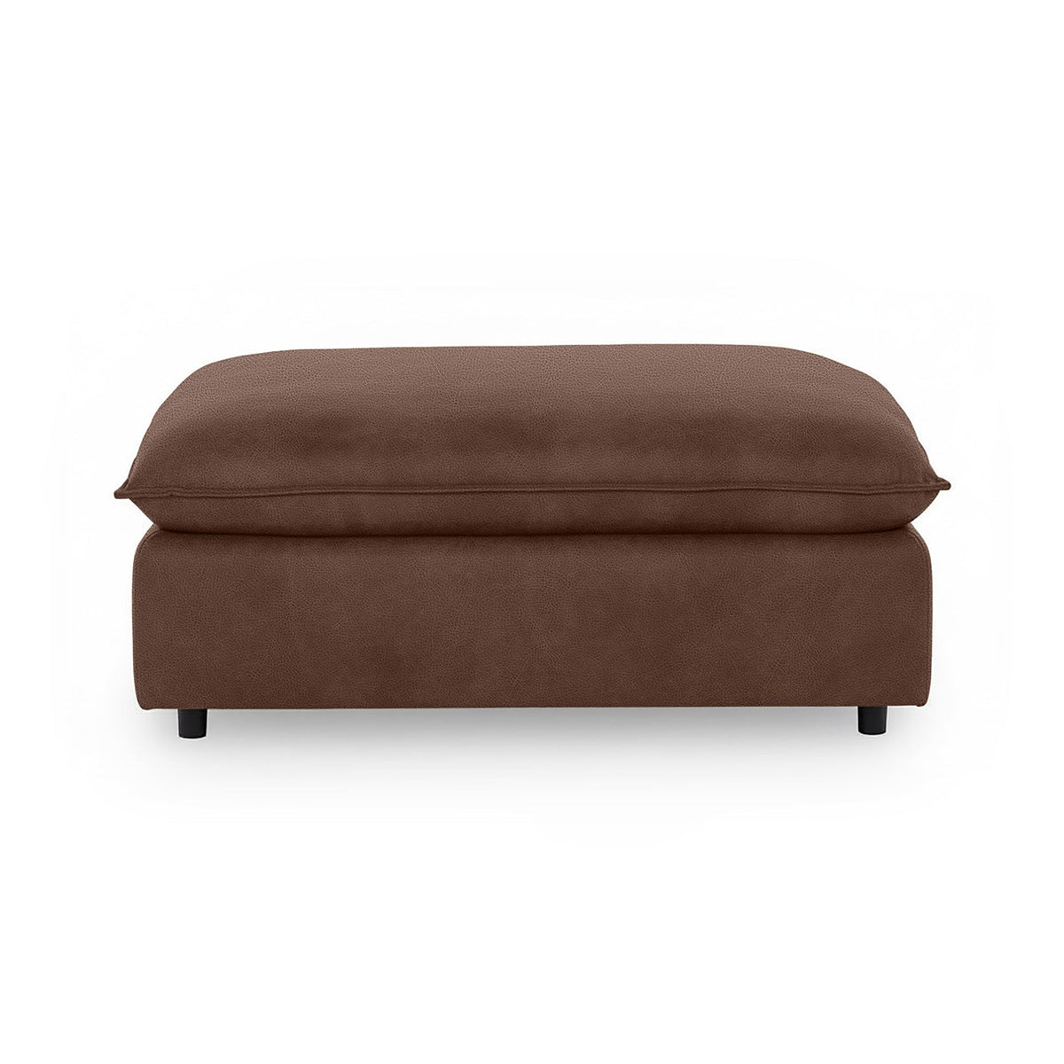Caplan Ottoman - Brown / Leather - Classic Home 5308850EPBR