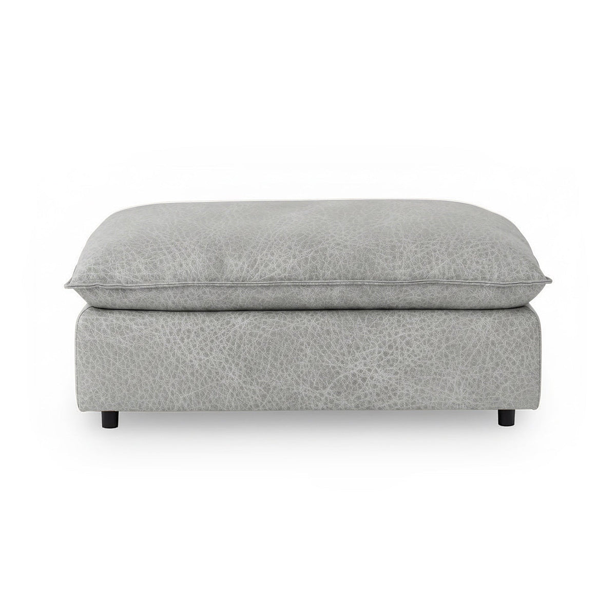 Caplan Ottoman - Dove / Leather - Classic Home 5308850EPDV