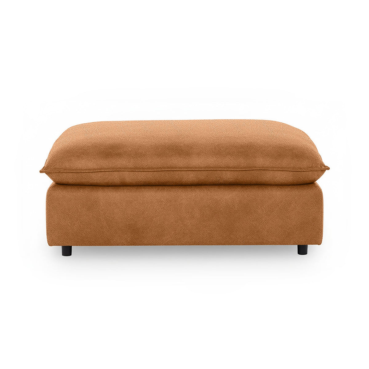 Caplan Ottoman - Saddle / Leather - El Paso - Classic Home 5308850EPSD